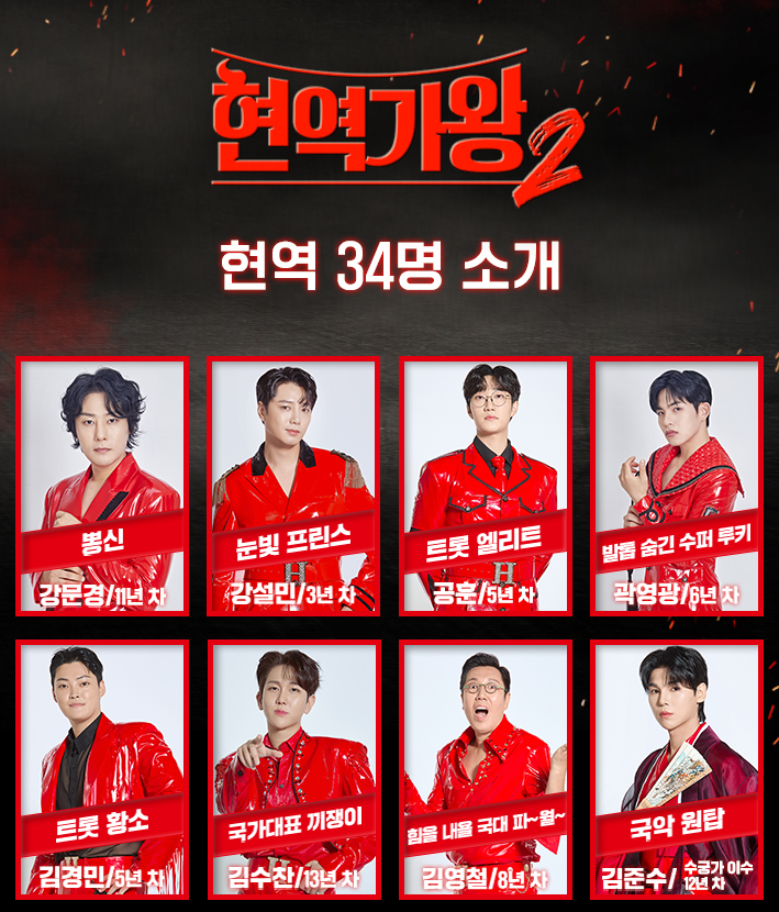 현역가왕2 출연자 방송날짜 재방송