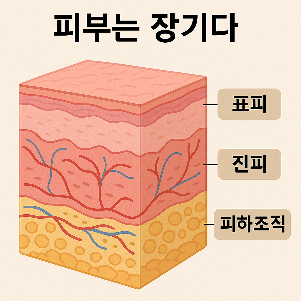 “피부는 장기다 – 표피, 진피, 피하조직 3층 구조”