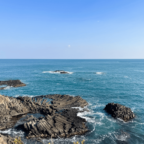 부채꼴-주상절리