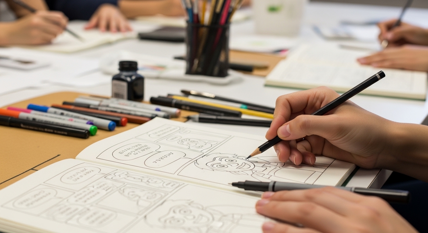 K만화 그리기 체험