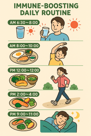 면역력강화 하루 루틴 습관만 바꿔도 몸이 달라집니다