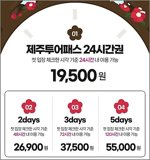 제주투어패스-가격