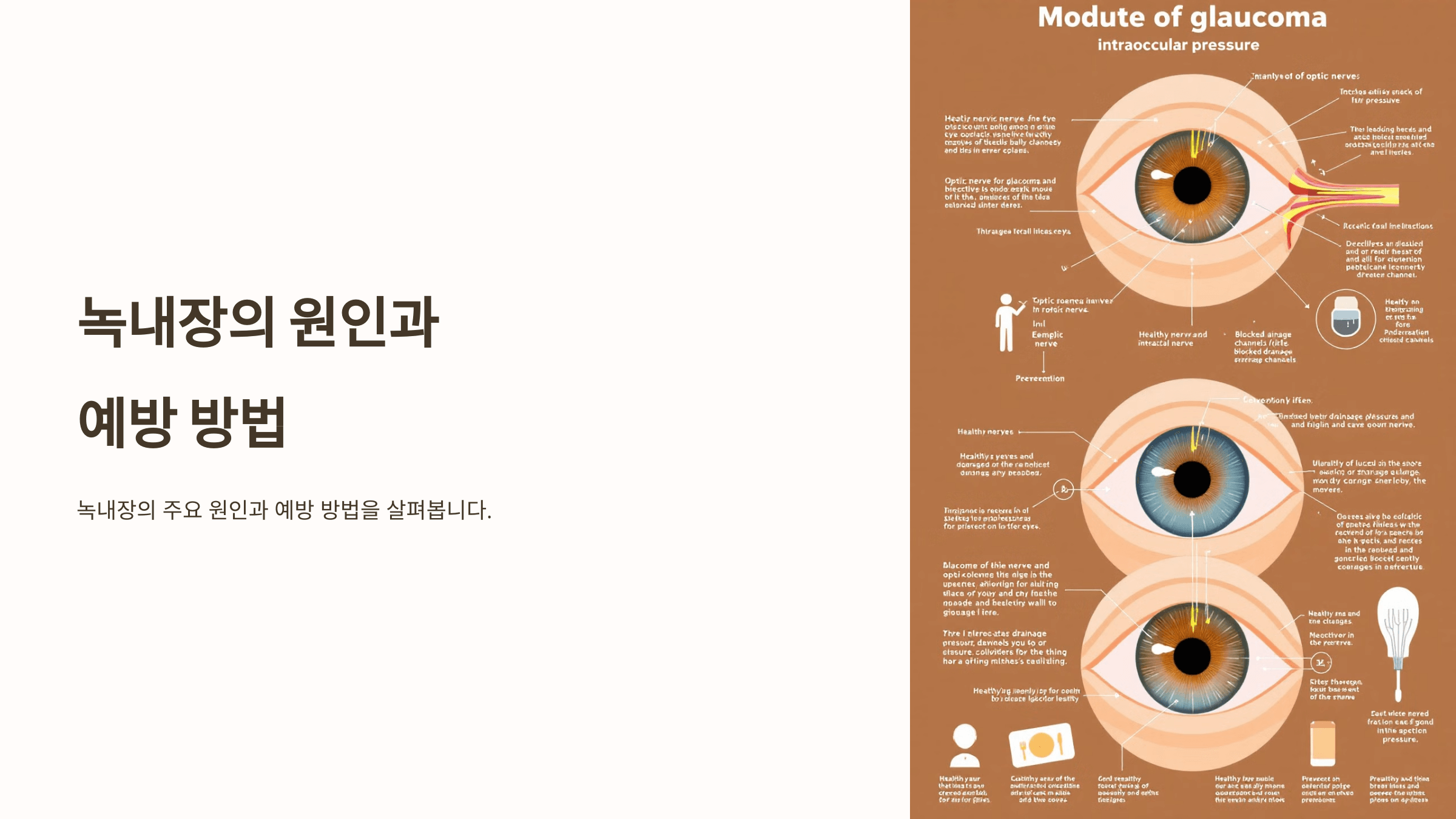 녹내장과 관련된 사진입니다.