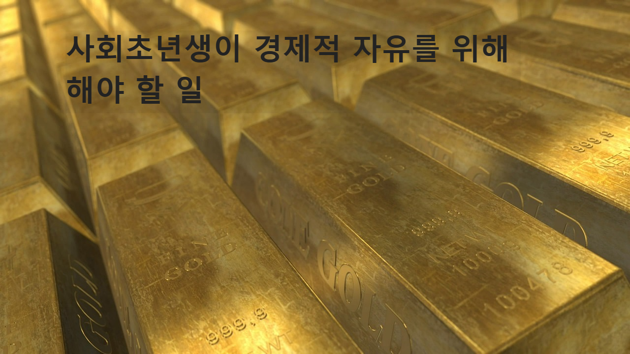 경제적 자유를 위한 골드바