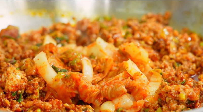 편스토랑 불맛제육 기름떡볶이 김치 들어간 이미지