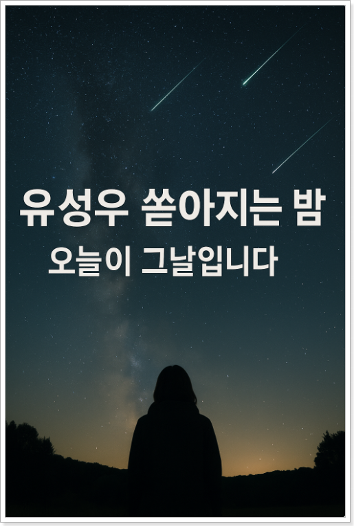 12월 13일 유성우 대폭발!