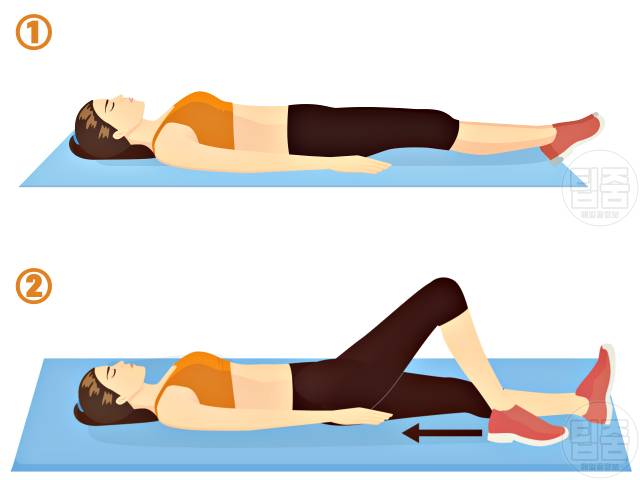 요실금 치료 운동 골반기저근 운동 힐슬라이드