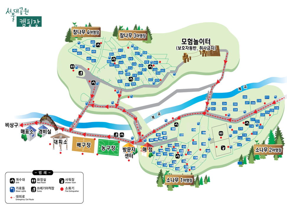 서울대공원 피크닉 지도