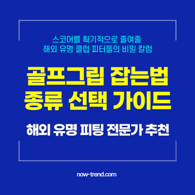 골프 그립 잡는법 종류 선택 가이드 : 해외 유명 피팅 전문가 추천 섬네일