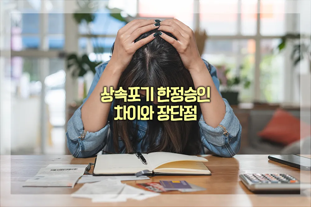 상속포기 한정승인 비교 장단점