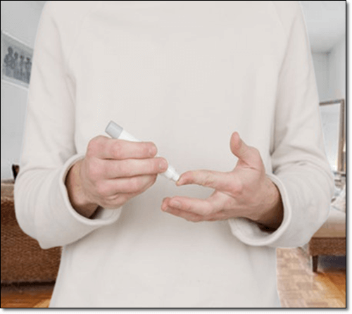 당뇨병 환자 혈당 체크