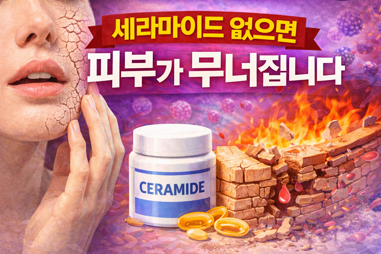 세라마이드 없으면 피부가 무너집니다.
세라마이드는 왜 꼭 필요할까? 피부장벽을 지키는 핵심 성분의 모든 것