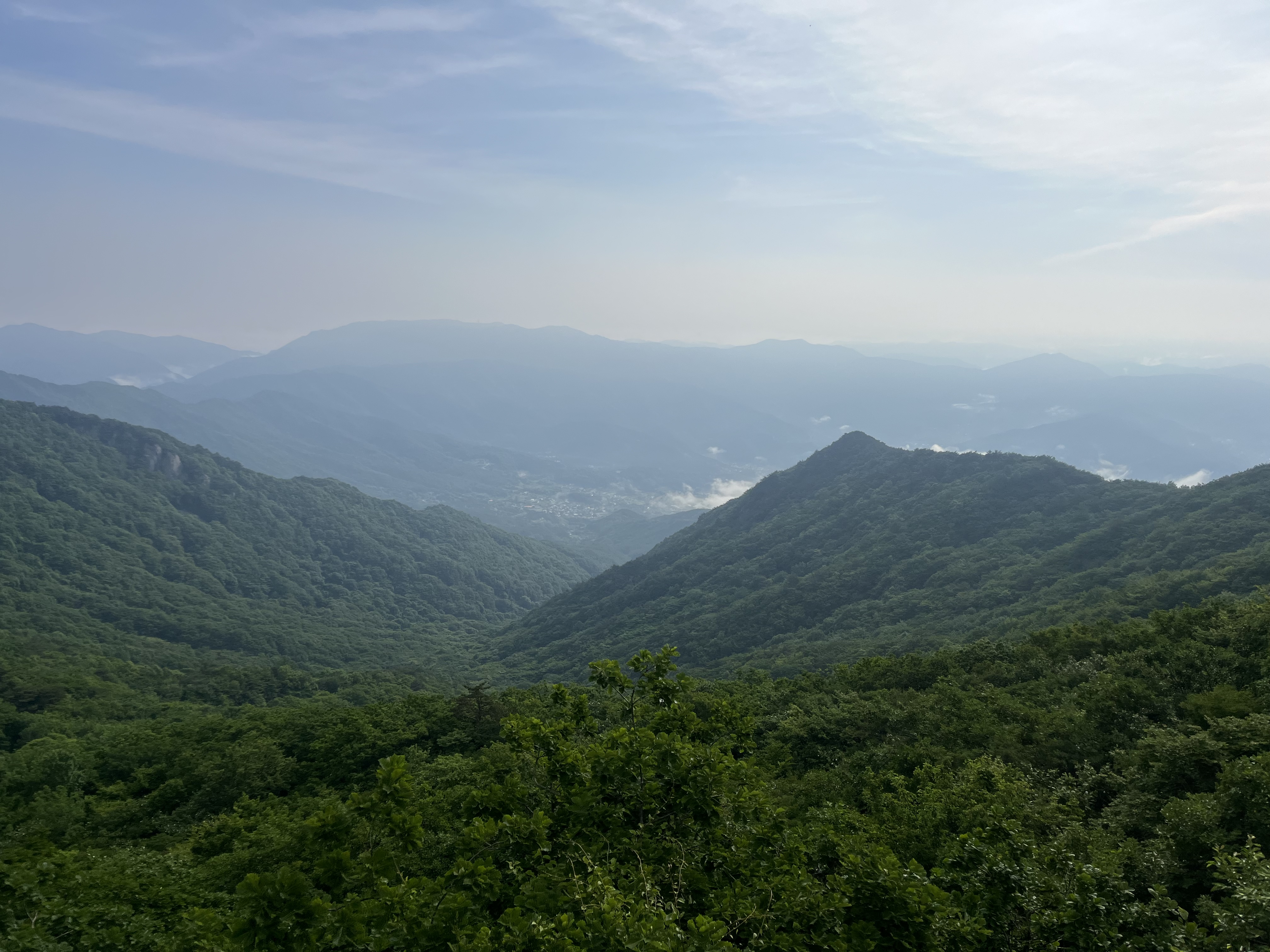 비슬산 청도방면 전망