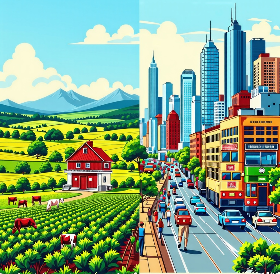 농촌사회와 도시사회 비교