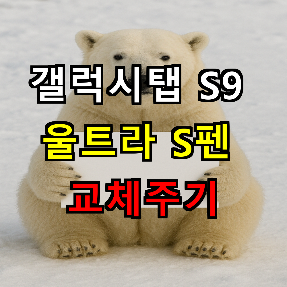 갤럭시탭 S9 울트라 S펜 교체주기