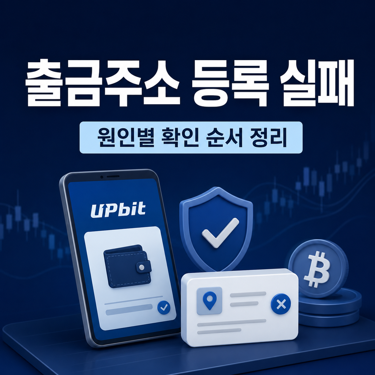 업비트 출금주소 등록 실패 해결 방법 안내 이미지