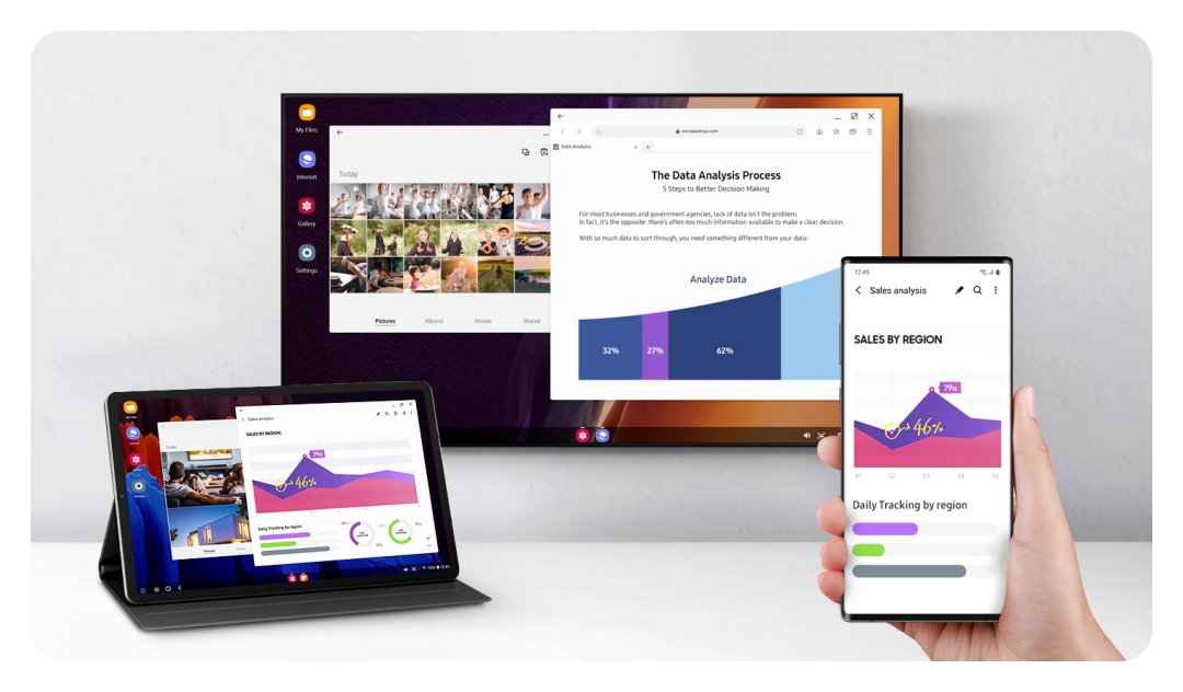 삼성 DeX for Windows 지원 종료 안내 화면 예시