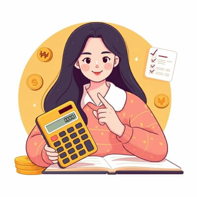 연말정산 일러스트
