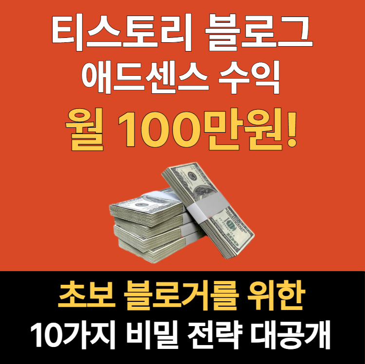 티스토리-블로그,-애드센스-수익-월-100만원!-초보-블로거를-위한-10가지-비밀-전략-대공개