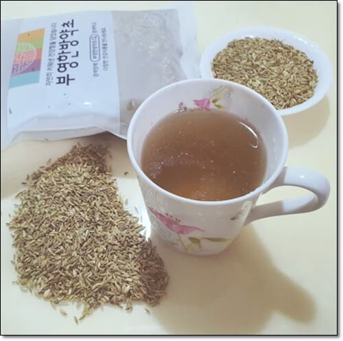 산미나리 씨앗 차 효능