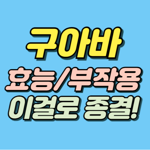 구아바 효능 부작용
