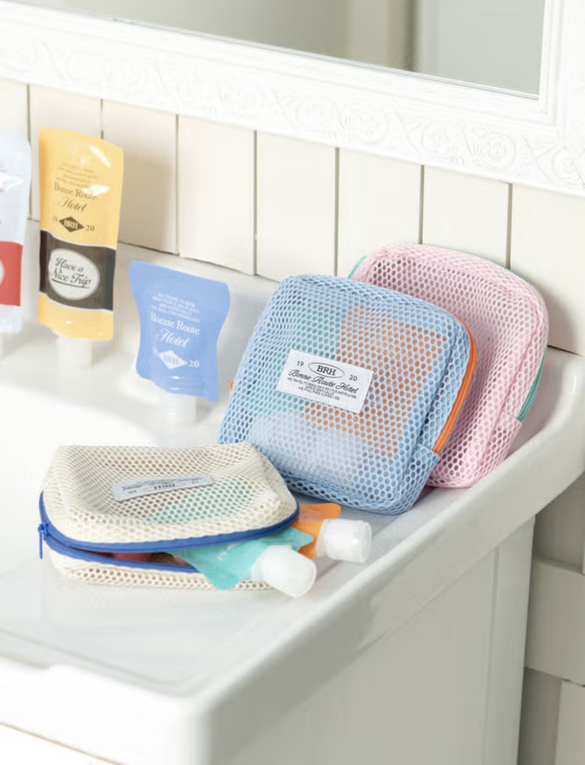 다이소 찐템_여행메쉬정사각파우치