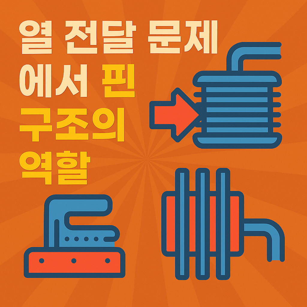 열 전달 문제에서 핀(Fin) 구조의 역할