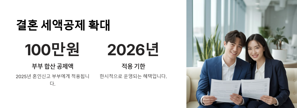 2025년 연말정산 결혼 세액공제 확대