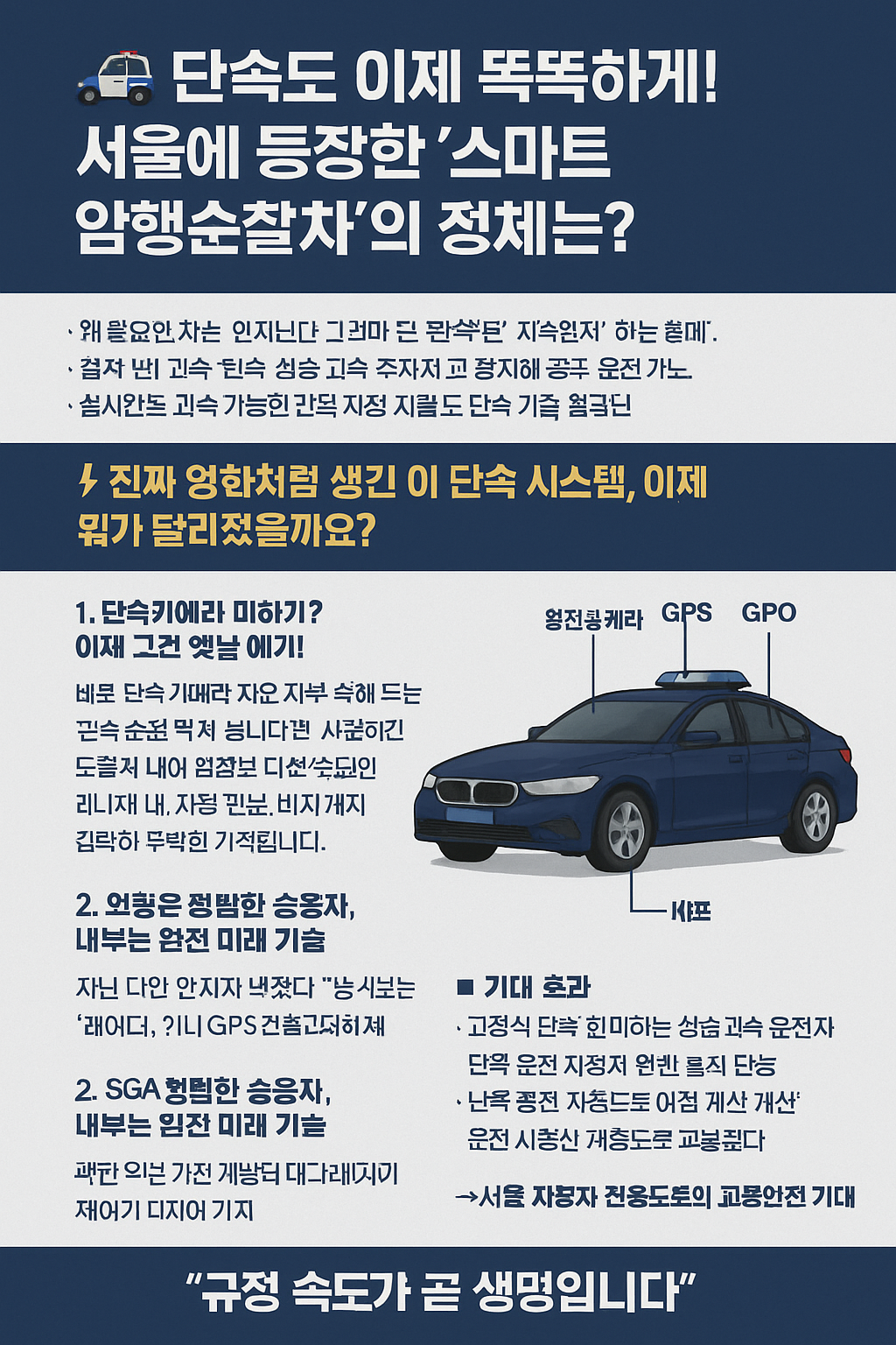 단속도 이제 똑똑하게! 서울에 등장한 '스마트 암행순찰차'의 정체는?