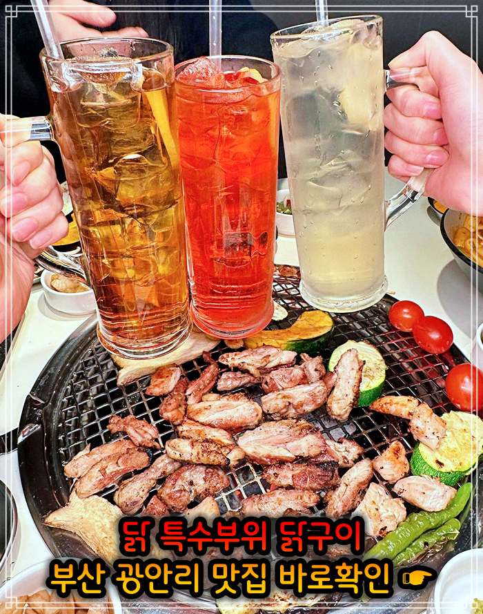모닝 투데이 부산 광안리 닭고기 모둠구이 맛집