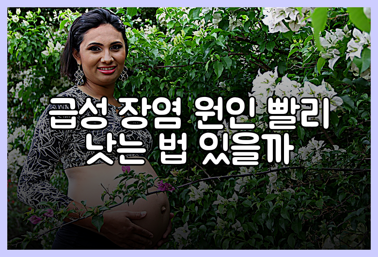 급성 장염 원인 빨리 낫는 법 있을까