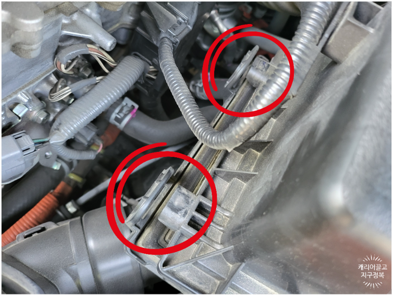 ES300h 에어 클리너 필터 교체하기