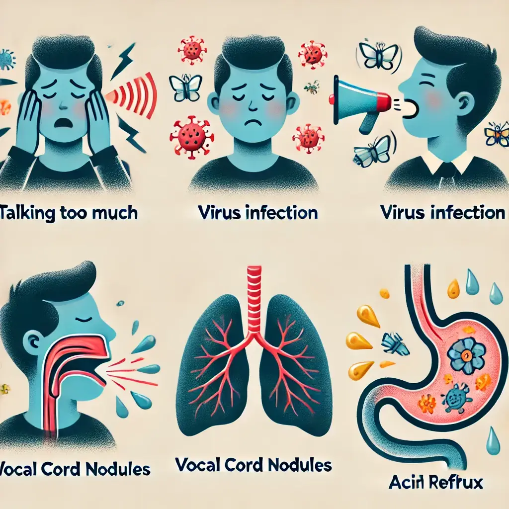 목이 잠기는 이유