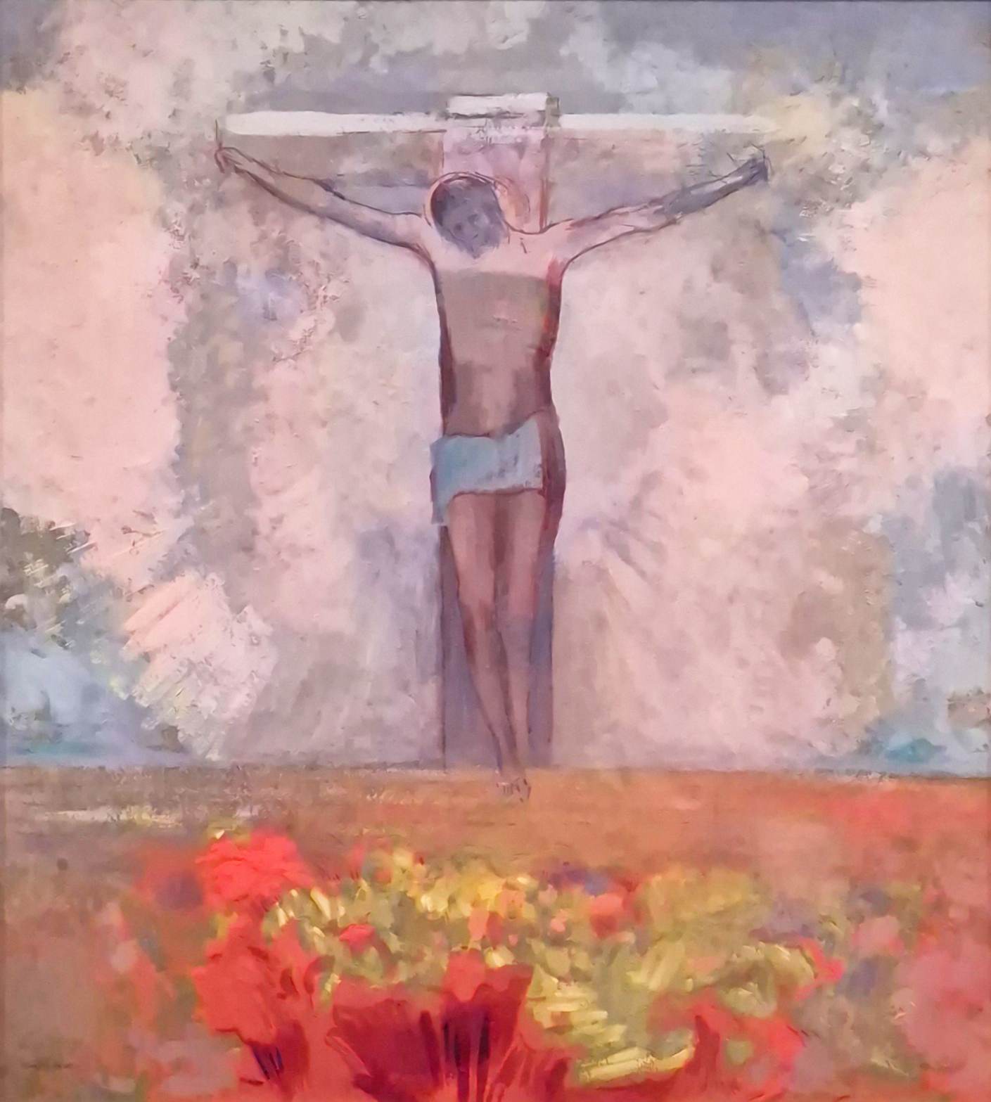 오딜롱 르동의 십자가에 못 박힌 예수 (Christ en croix, Odilon Redon) 저작권 없는 고해상도 이미지 by 피어나네 무료이미지 다운로드