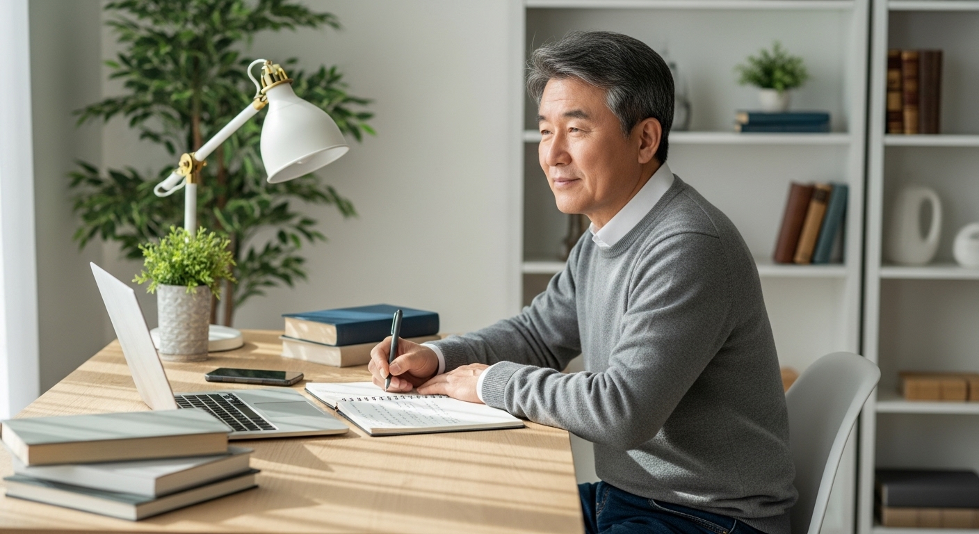 인생 2막을 설계하는 모습