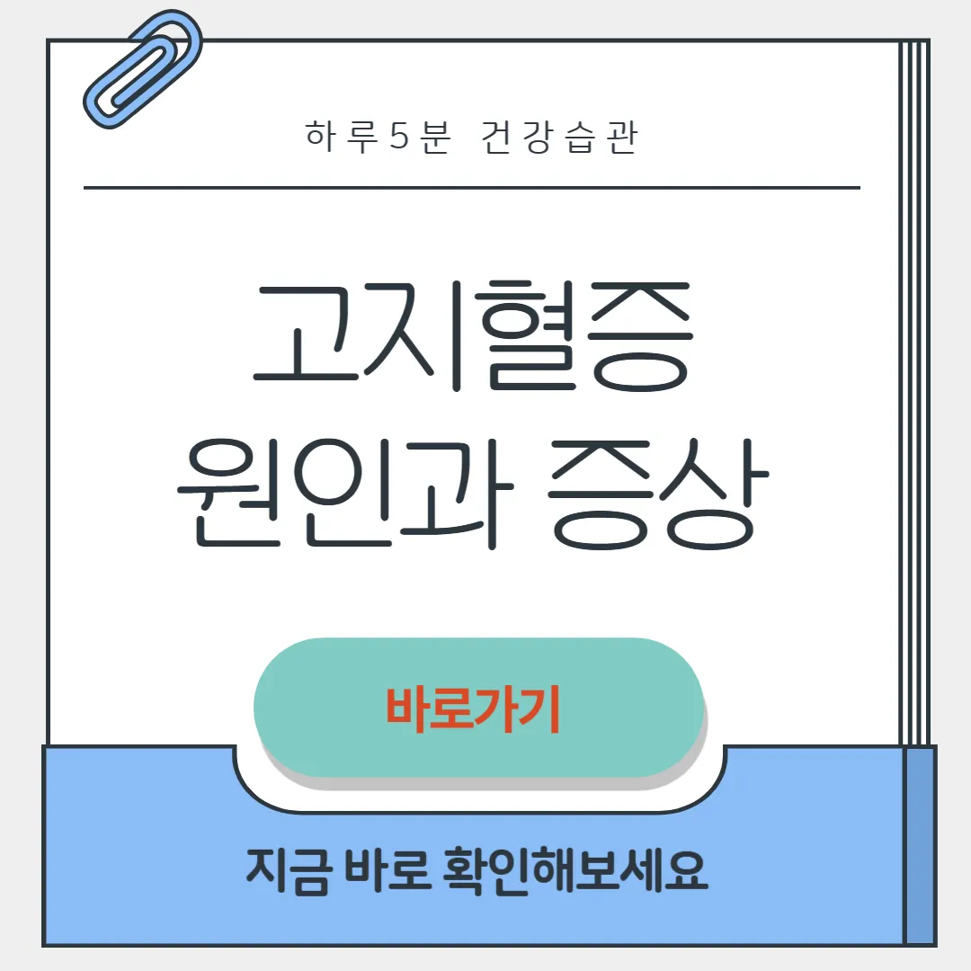 고지혈증 원인과 증상 썸네일
