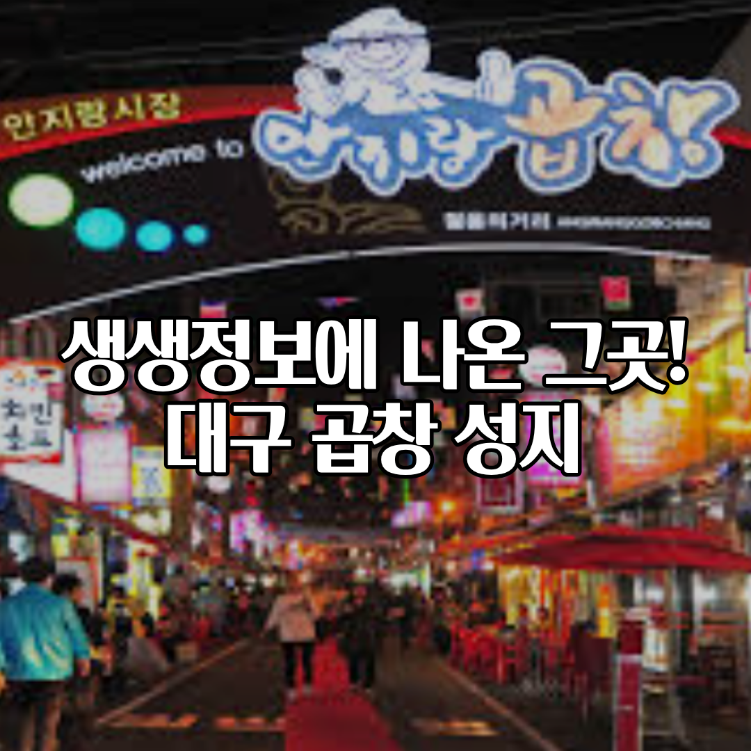 생생정보 안지랑곱창골목 맛집 총정리! 불향 가득 곱창의 성지