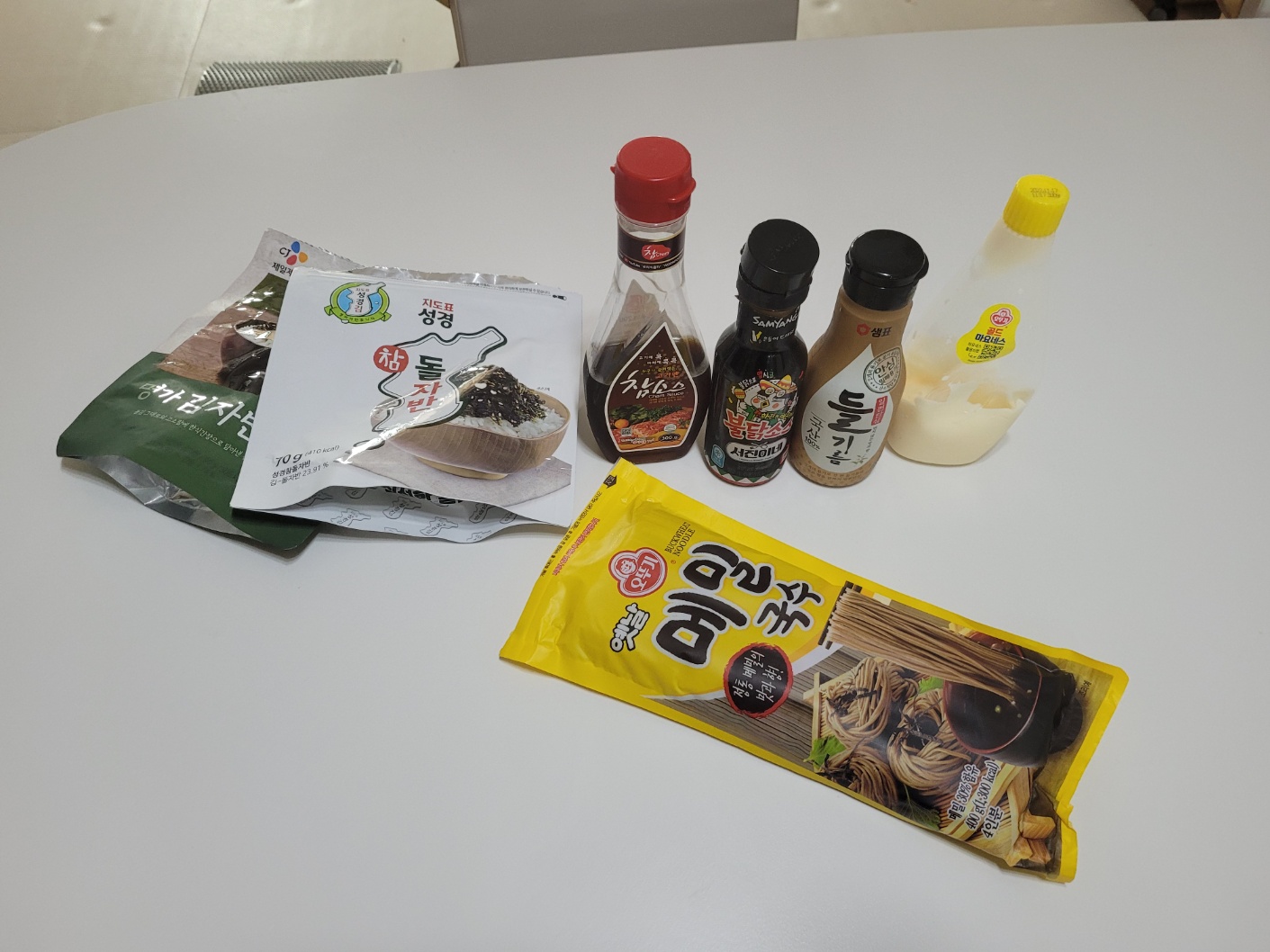 고소한 불마요 들기름 막국수 재료