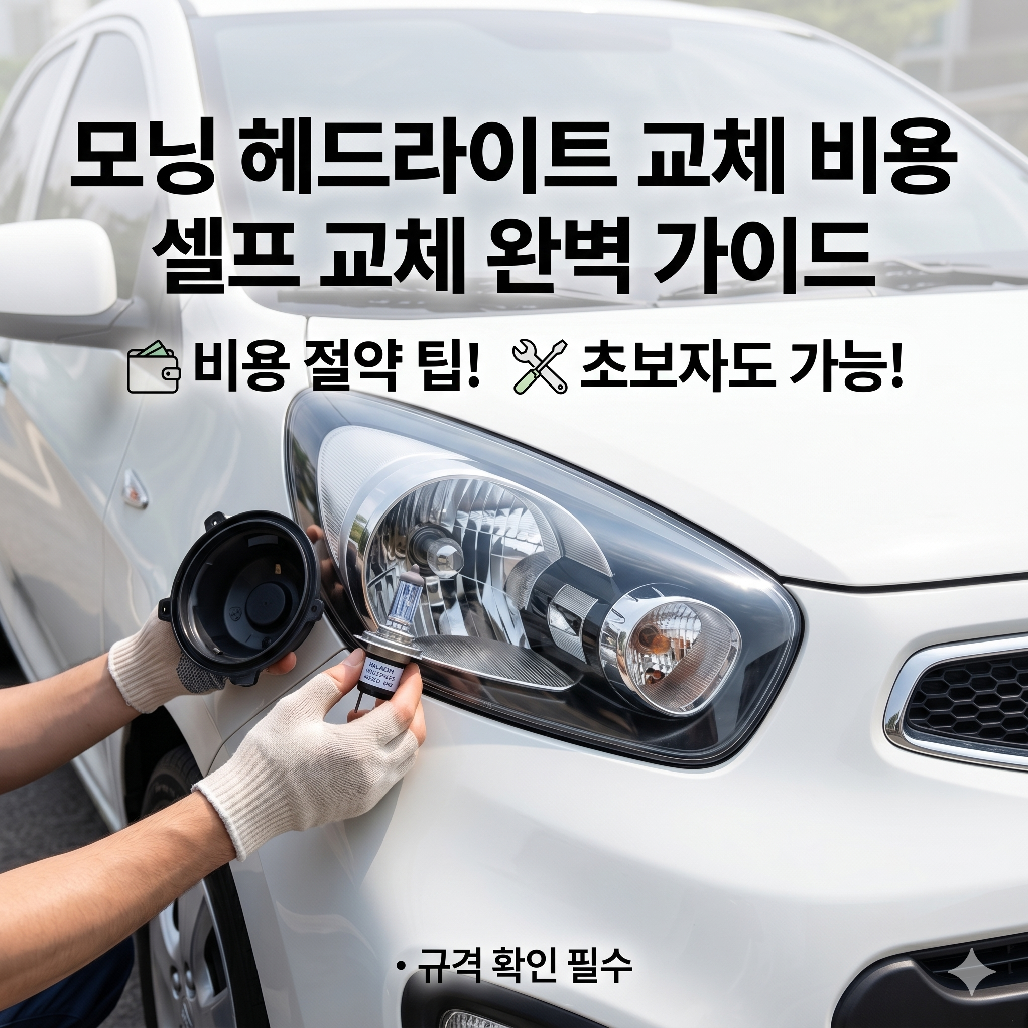모닝 헤드라이트 교체 비용과 셀프 교체 핵심 가이드