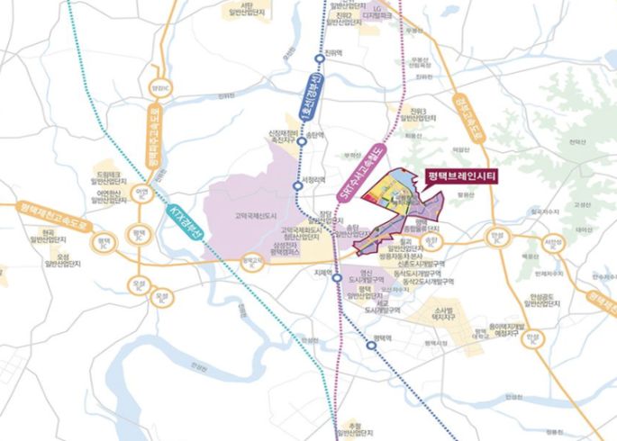 평택 브레인시티 2차 용지공급 입찰정보