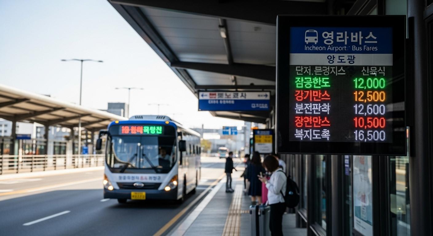 인천공항 버스 요금