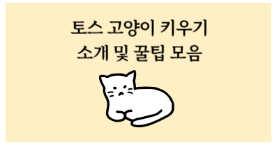 토스 고양이 키우기