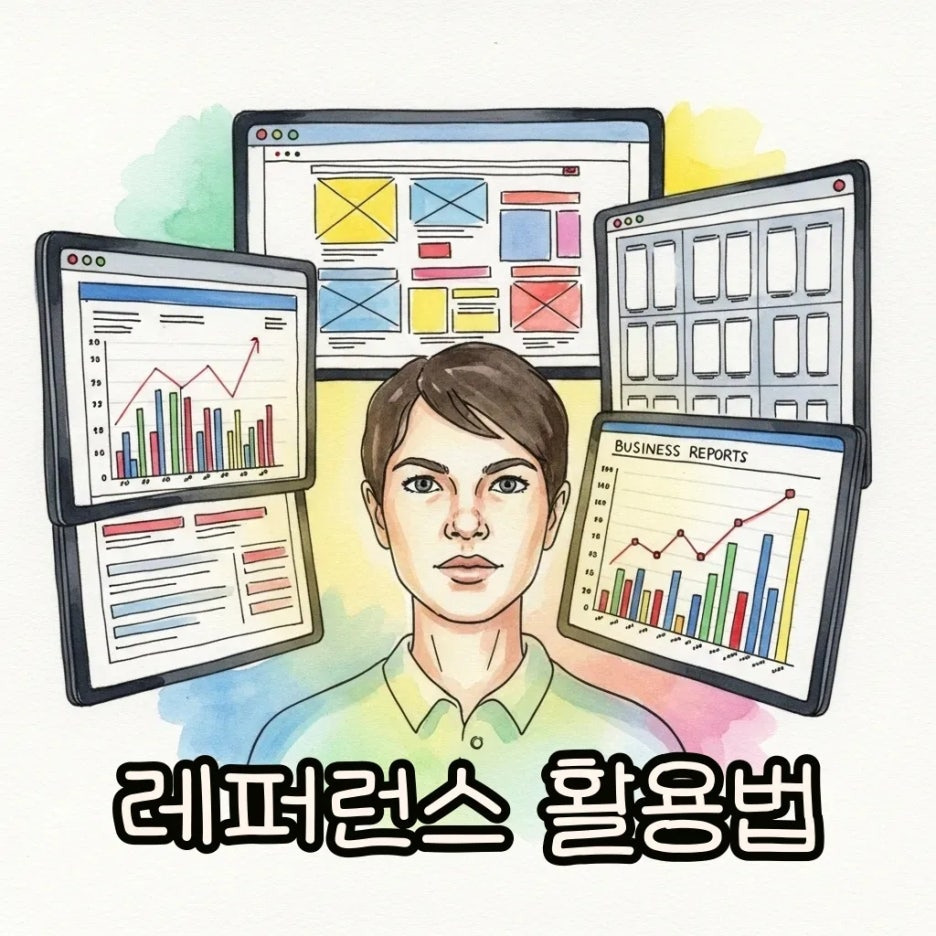 다양한 분야에서 레퍼런스 활용 모습