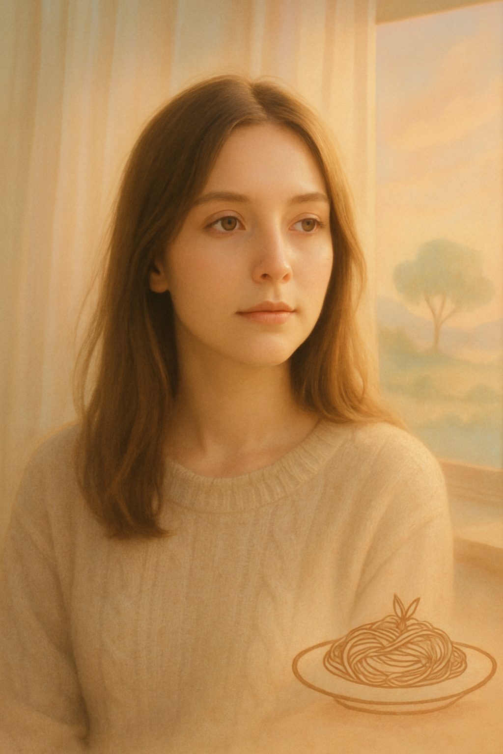 감성 피드용 인물 사진 + AI 필터