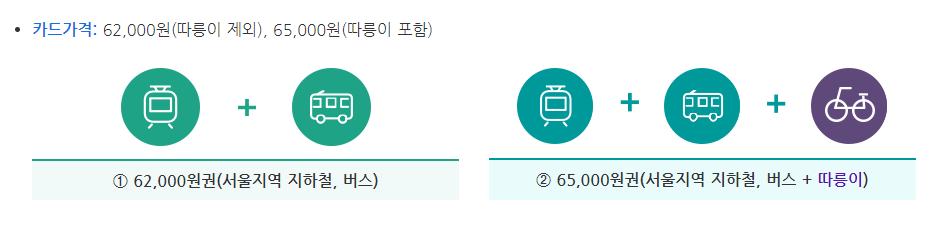 기후동행카드 가격