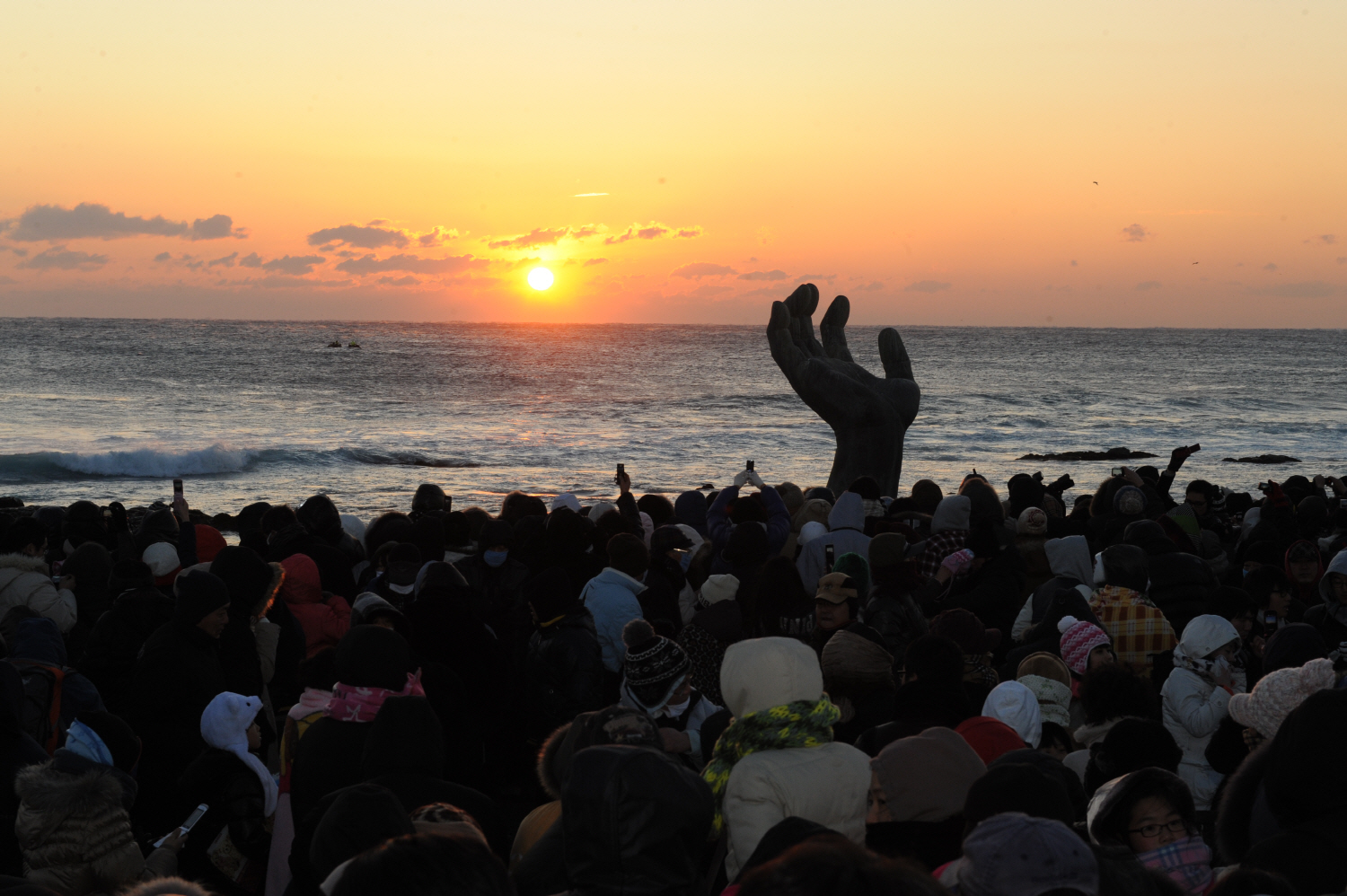 포항 호미곳의 해돋이