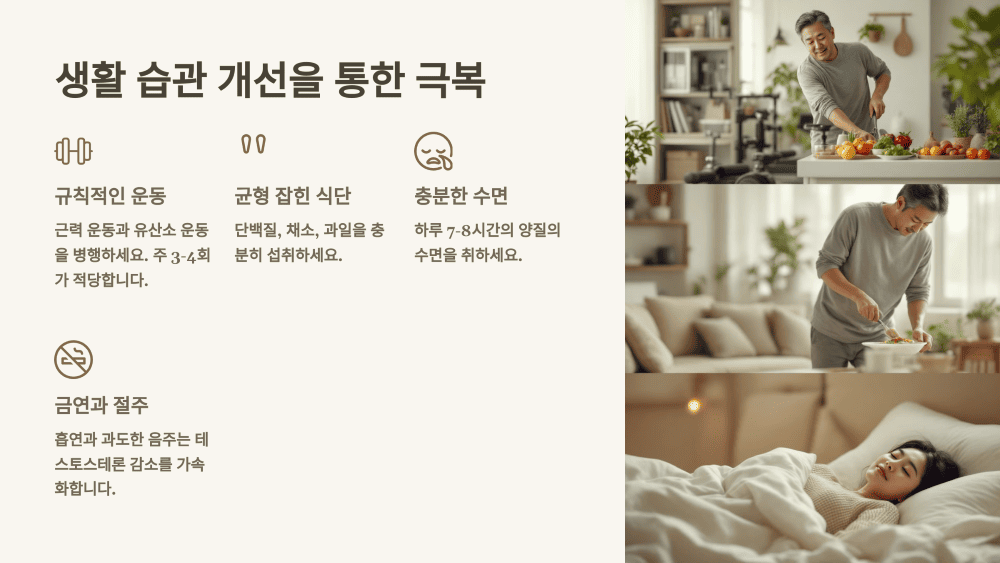 생활 습관 개선을 통한 극복