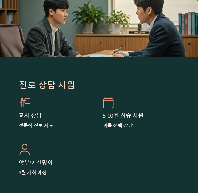 고교학점제 진로상담 지원
