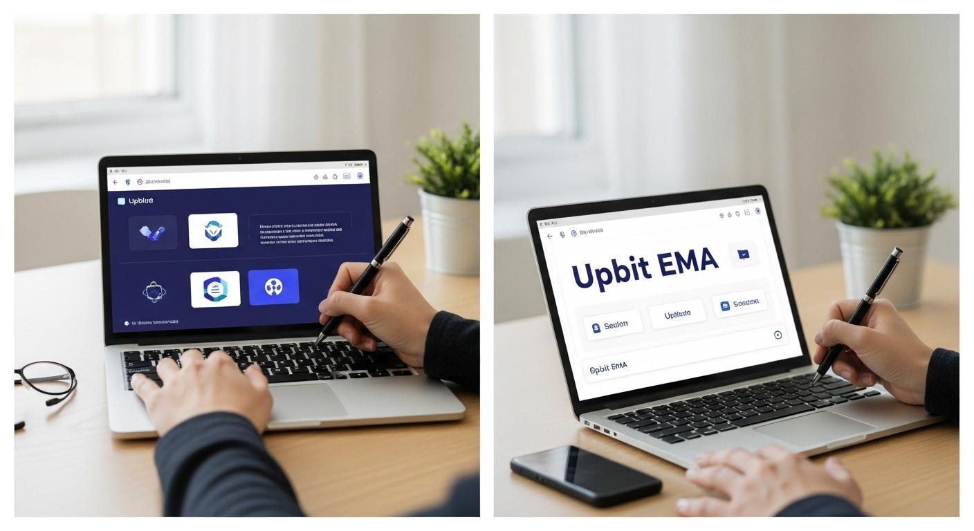 업비트 EMA 설정 방법