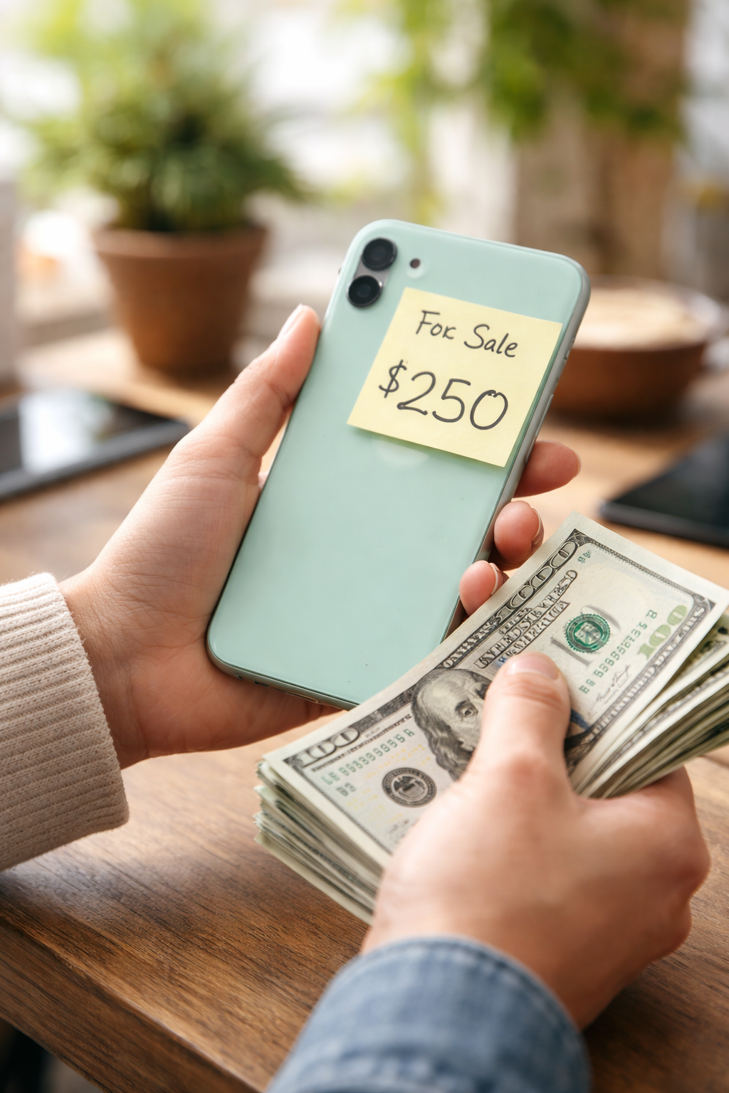 중고폰 거래 이미지